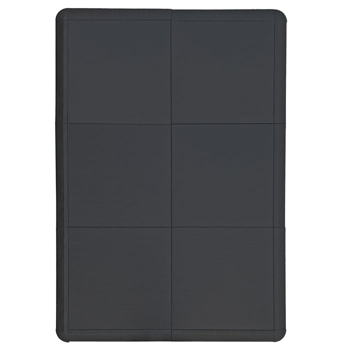 Portable Modular Wooden Effect Floor Kit - Black