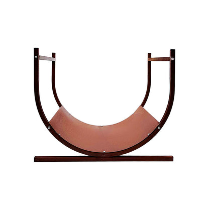 Pre-Rusted Metal Firewood Log Holder