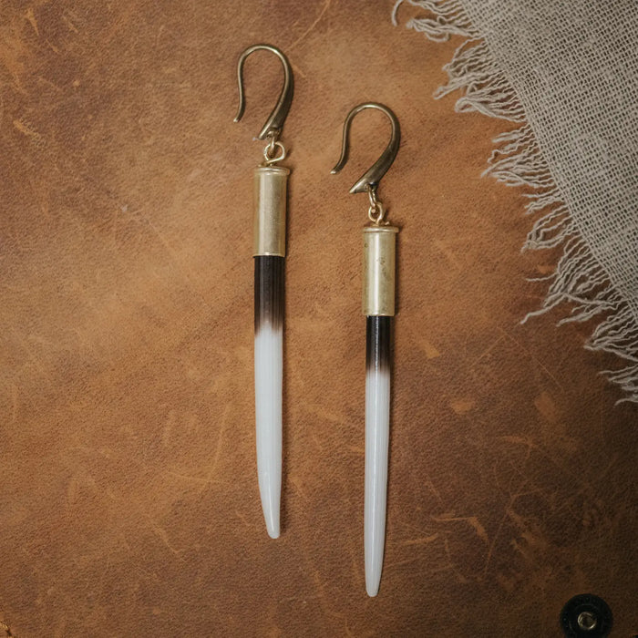 Quill + Hook Earrings: All Black