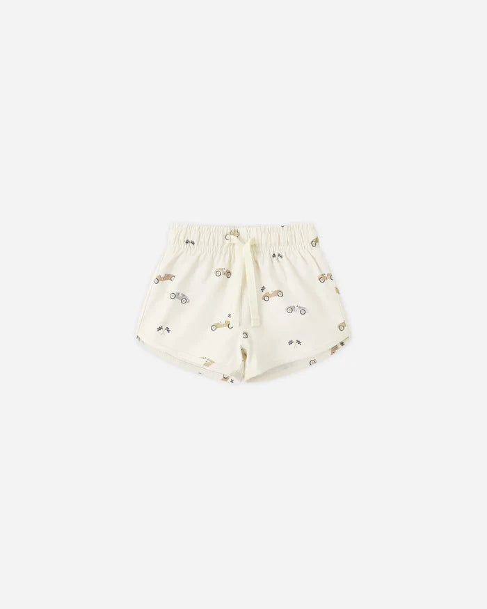 Quincy Mae - Boys Swim Shorts in Race Cars