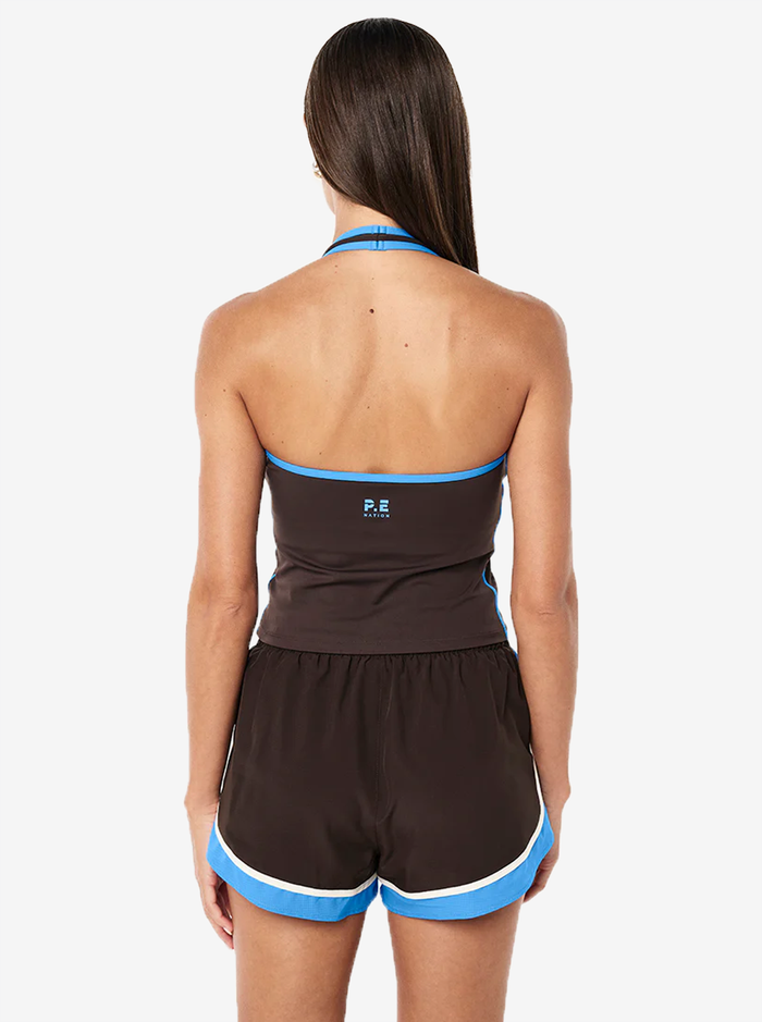 Radar Halter Tank in Coffee & Marina