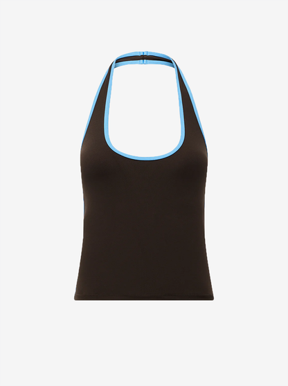 Radar Halter Tank in Coffee & Marina