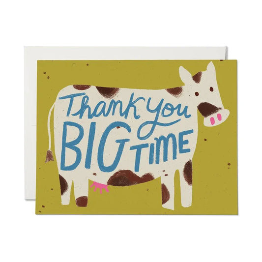 Red Cap Cards - Thank You Big Time Greeting Card