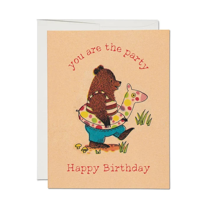 Red Cap Cards - You Are The Party Greeting Card