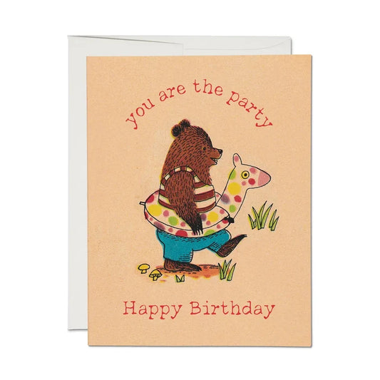 Red Cap Cards - You Are The Party Greeting Card
