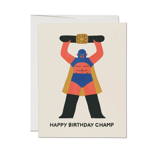 Red Cap Cards – Happy Birthday Champ Greeting Card