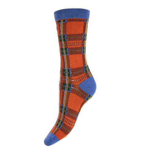 Red tartan ladies Bamboo Socks