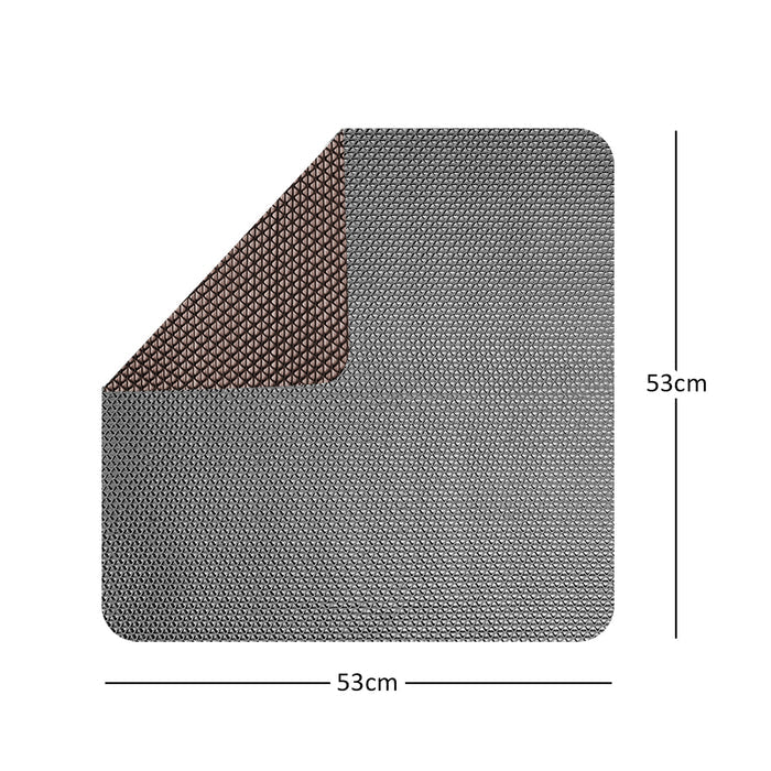 Grey/Brown / 53x53cm