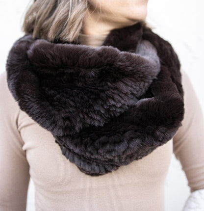 Rex Rabbit Infinity Scarf - Winter White