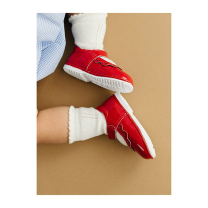 Angel Baby Girls Rosie Appleseed Leather Mary Jane (Baby) - Patent Red - L'Amour Shoes