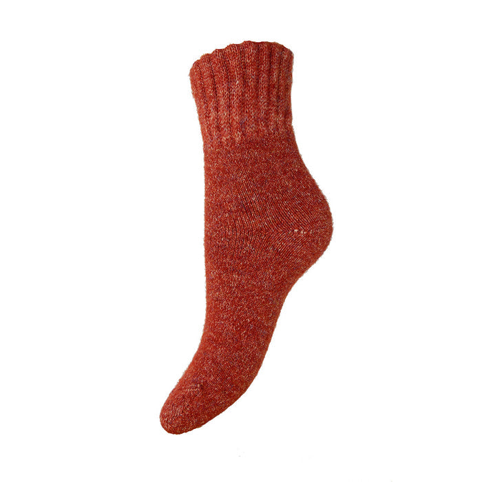 Red sock on a white background