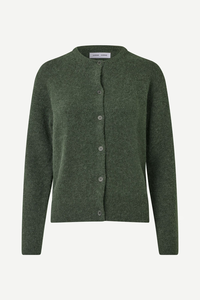 Samsoe – Nor Short Cardigan in Forest Night