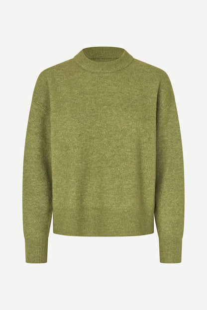 Samsoe Samsoe – Anour o-n Sweater in Mosstone