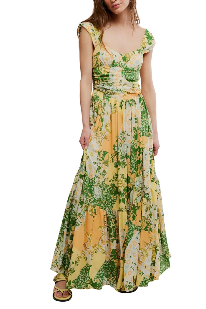 Sasha Maxi Dress - Lemon