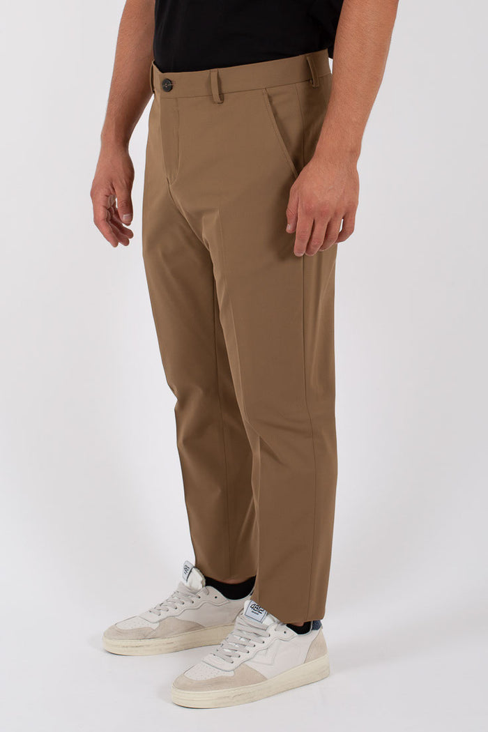 Selected Pantalone Slim Flex Noos Marrone Uomo