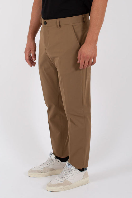 Selected Pantalone Slim Flex Noos Marrone Uomo