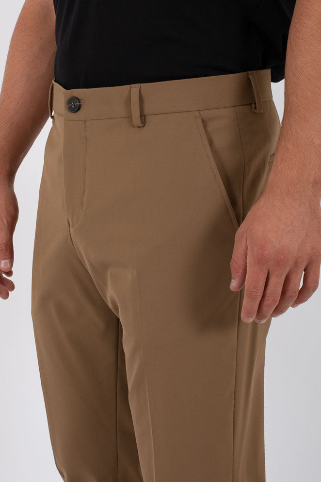 Selected Pantalone Slim Flex Noos Marrone Uomo