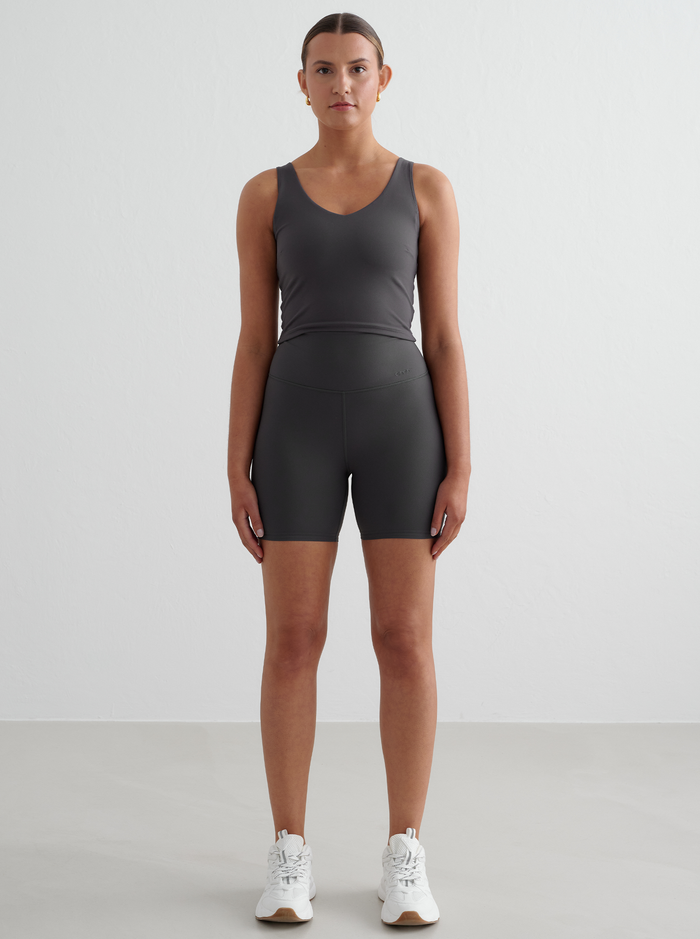 Sense Midi Biker Short in Shadow Grey