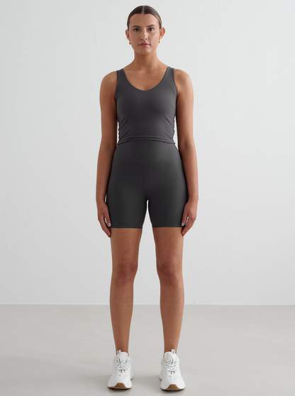 Sense Midi Biker Short in Shadow Grey