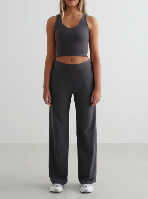 Sense Wide Pants in Shadow Grey
