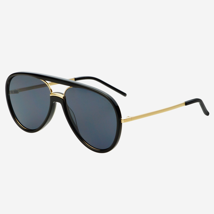 Shay Aviator Sunglasses : Black