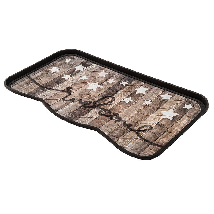 Shoes, Boots & Wellies Tray - Printed Stars