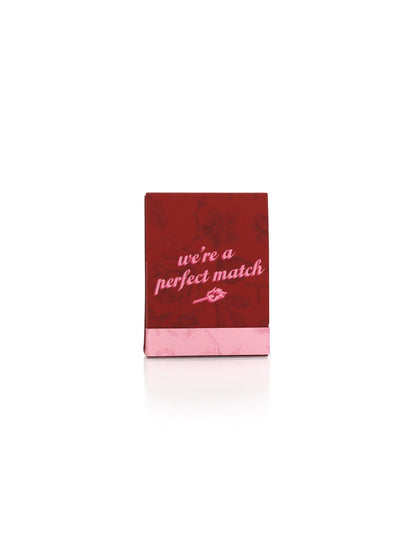 Signature Lace® G-String gift matchbook front - "We're a Perfect Match" red packaging | Hanky Panky