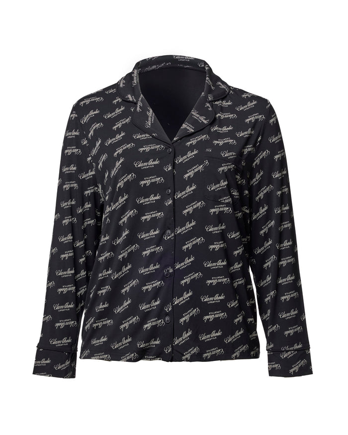 SIGNATURE LUXE PAJAMAS STANDARD - BLACK
