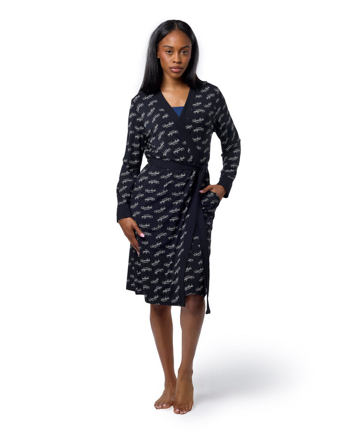 SIGNATURE LUXE ROBE - BLACK