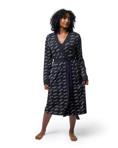 SIGNATURE LUXE ROBE - BLACK