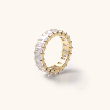 Silver Crystal Ring
