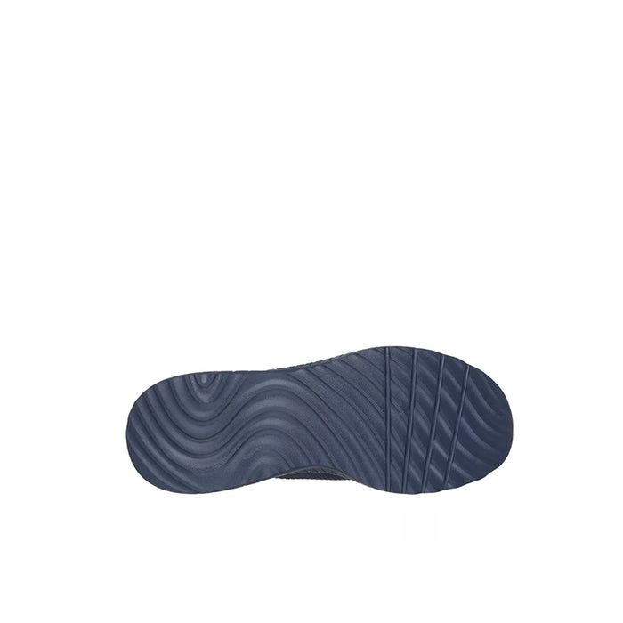 Women's slip-on sneaker outsole, dark navy textured tread for walking traction