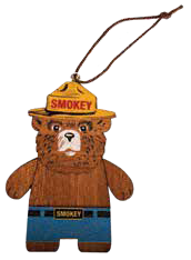 Smokey Block Ornament