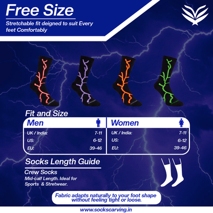 -Sockscarving® Lightning 2.0 Bolt Edition-