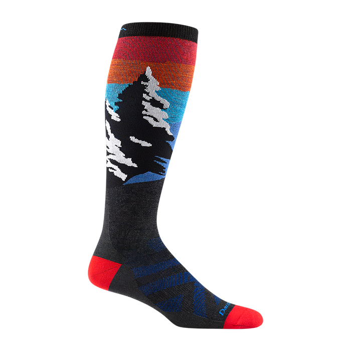 Solstice Charcoal Lightweight Ski Sock - Men