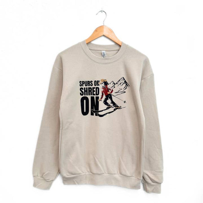 Spurs on Shred On Crew Sweatshirt