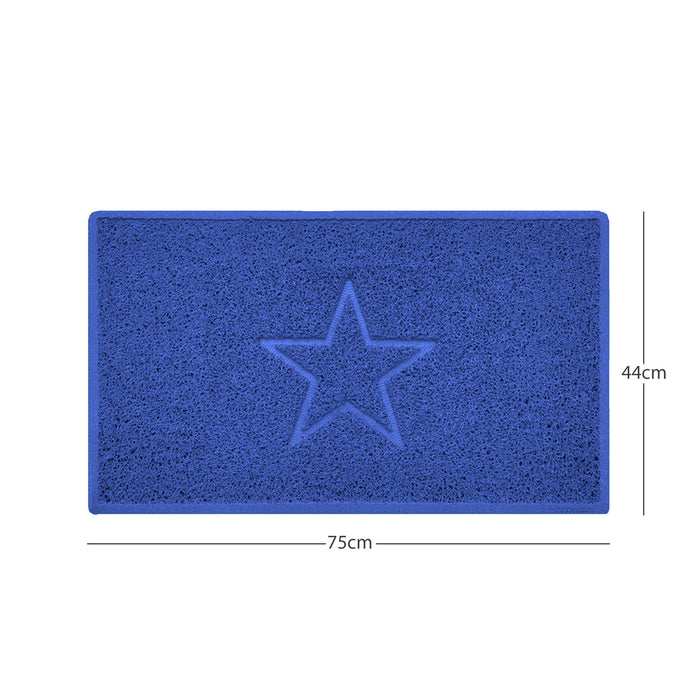 Blue / 75cm x 44cm / Yes (Suitable for Indoors)
