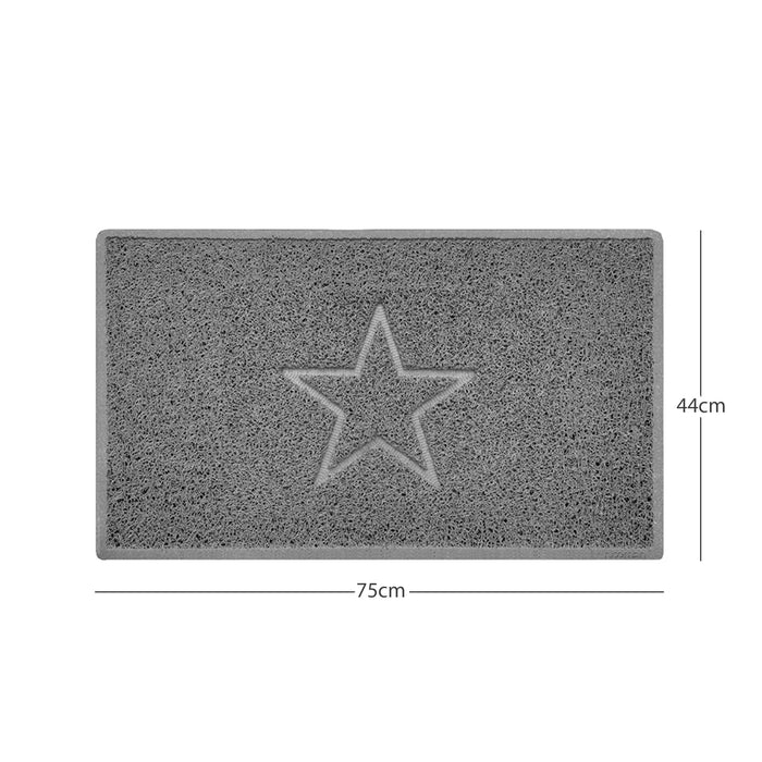 nicoman grey spaghetti indoor mat, multi colour options, free delivery, uk made