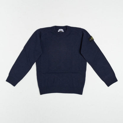 Stone Island Crewneck Knit Blu Bambino