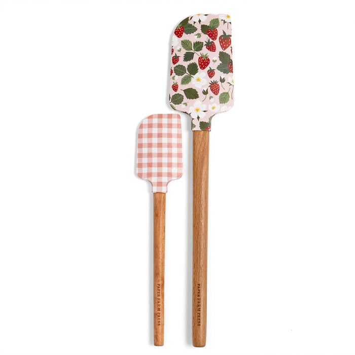 Strawberry Patch Silicone Kitchen Spatulas - Set of 2