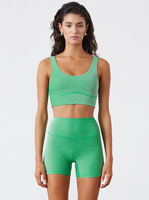 Stripe Rib Crop Top