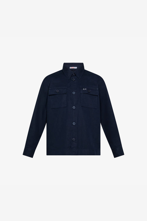 Sun 68 Overshirt Blu Bambino