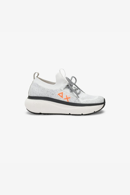 Sun 68 Sneakers Jupiter Knit Bianco Bambino