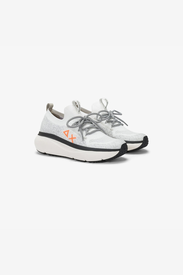 Sun 68 Sneakers Jupiter Knit Bianco Bambino