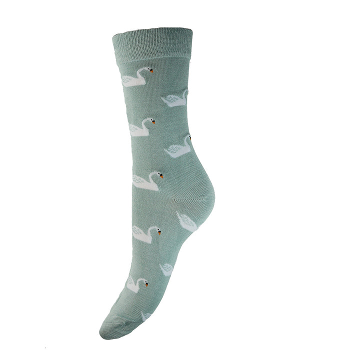 Swan Bamboo Socks