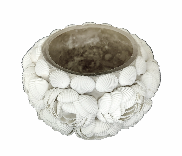 Table Decor Lighting: 
Bowl Shaped Natural Sea shells Tea Light Holder.