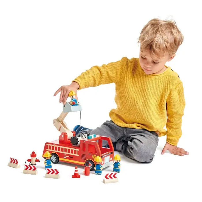 Tender Leaf Toys – Wooden Fire Engine