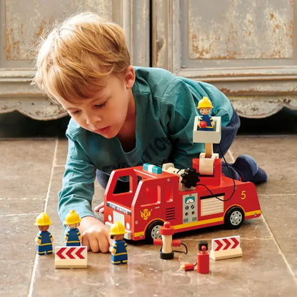 Tender Leaf Toys – Wooden Fire Engine