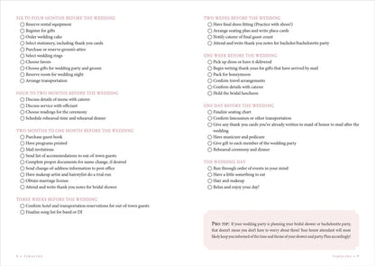 The Wedding Planner Checklist - The Silver Dahlia