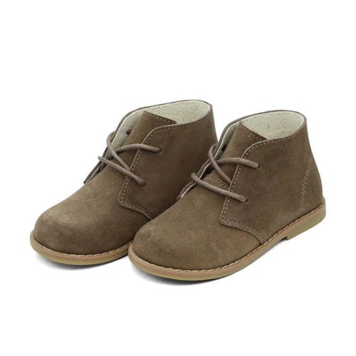 Toddler Boys' Theo Lace Up Brown Leather Boot - L'Amour Shoes